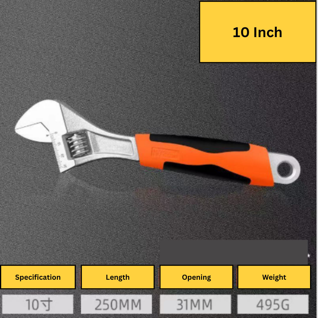 Adjustable Wrench | Heavy Duty Spanner | Multi-Use Hand Tool