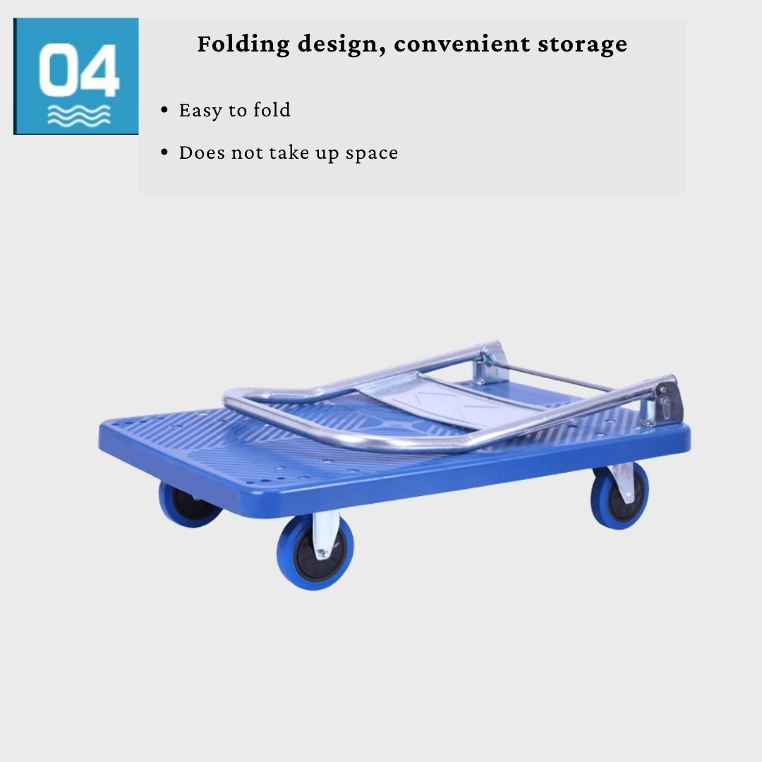 4-Wheel Platform Trolley ā Fully Assembled | Heavy Load Capacity | Smooth Rolling