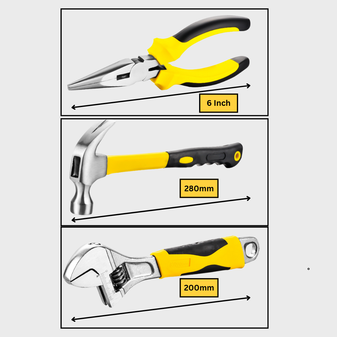 108-in-1 Home Tool Set DIY Repair Kit with Storage Box ā Screwdrivers, Wrenches, Hammer, Sockets"