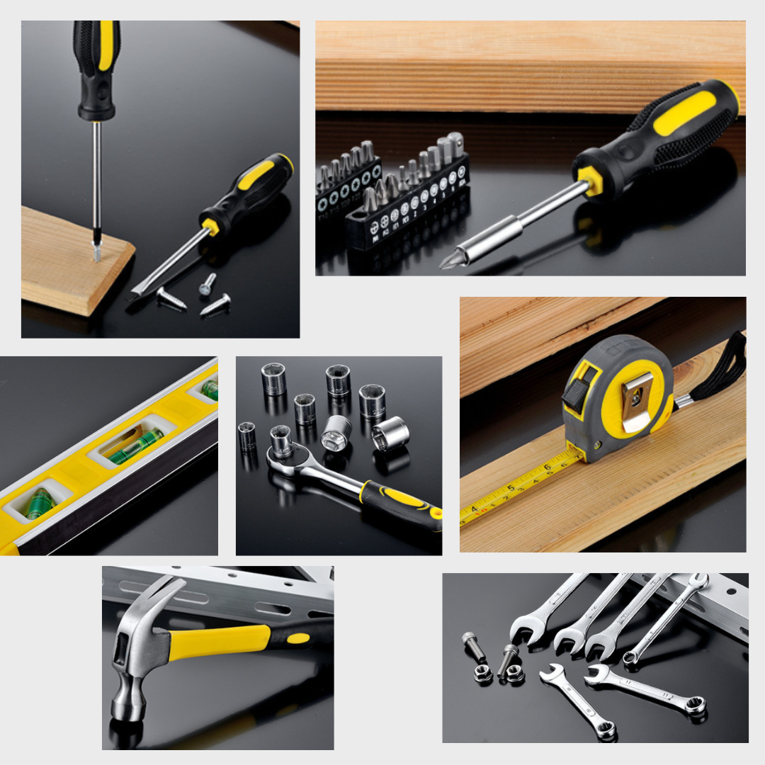 108-in-1 Home Tool Set DIY Repair Kit with Storage Box ā Screwdrivers, Wrenches, Hammer, Sockets"