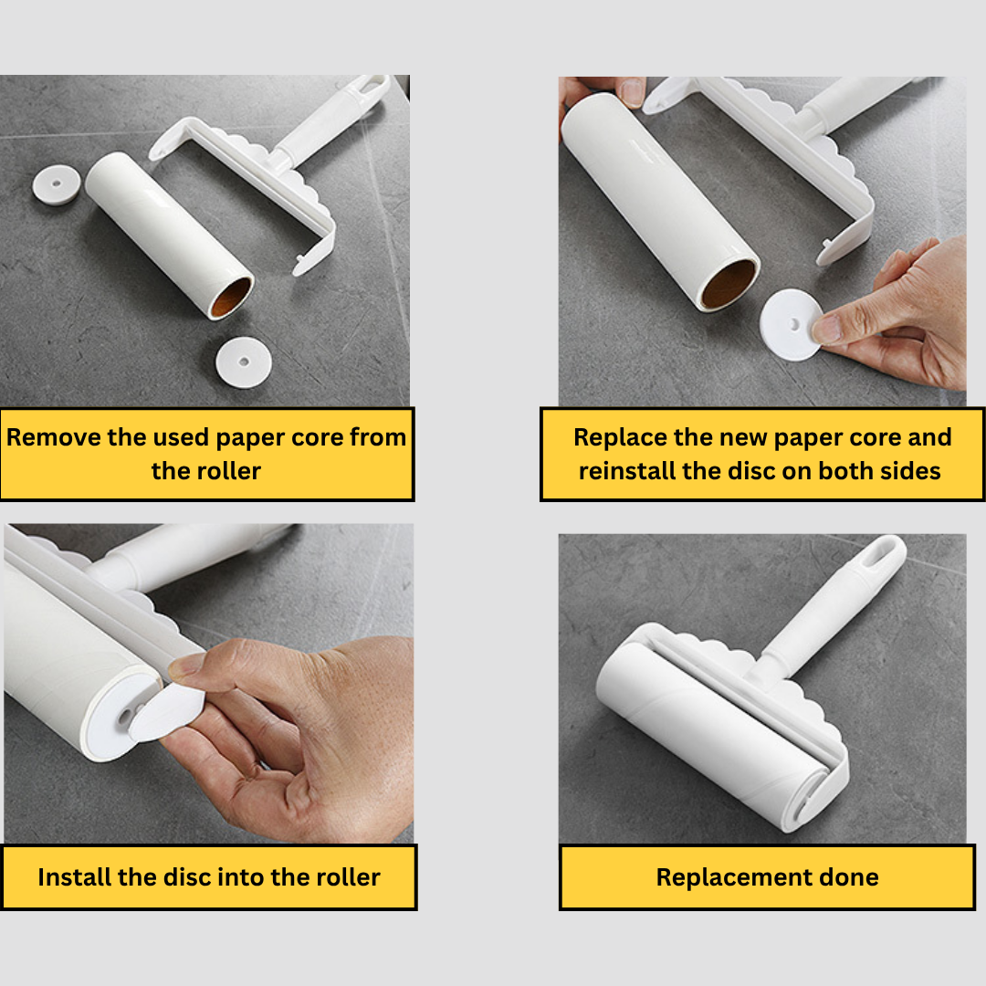 Adjustable Lint Roller | Extendable Handle | Reusable Sticky Roller for Hair & Dust