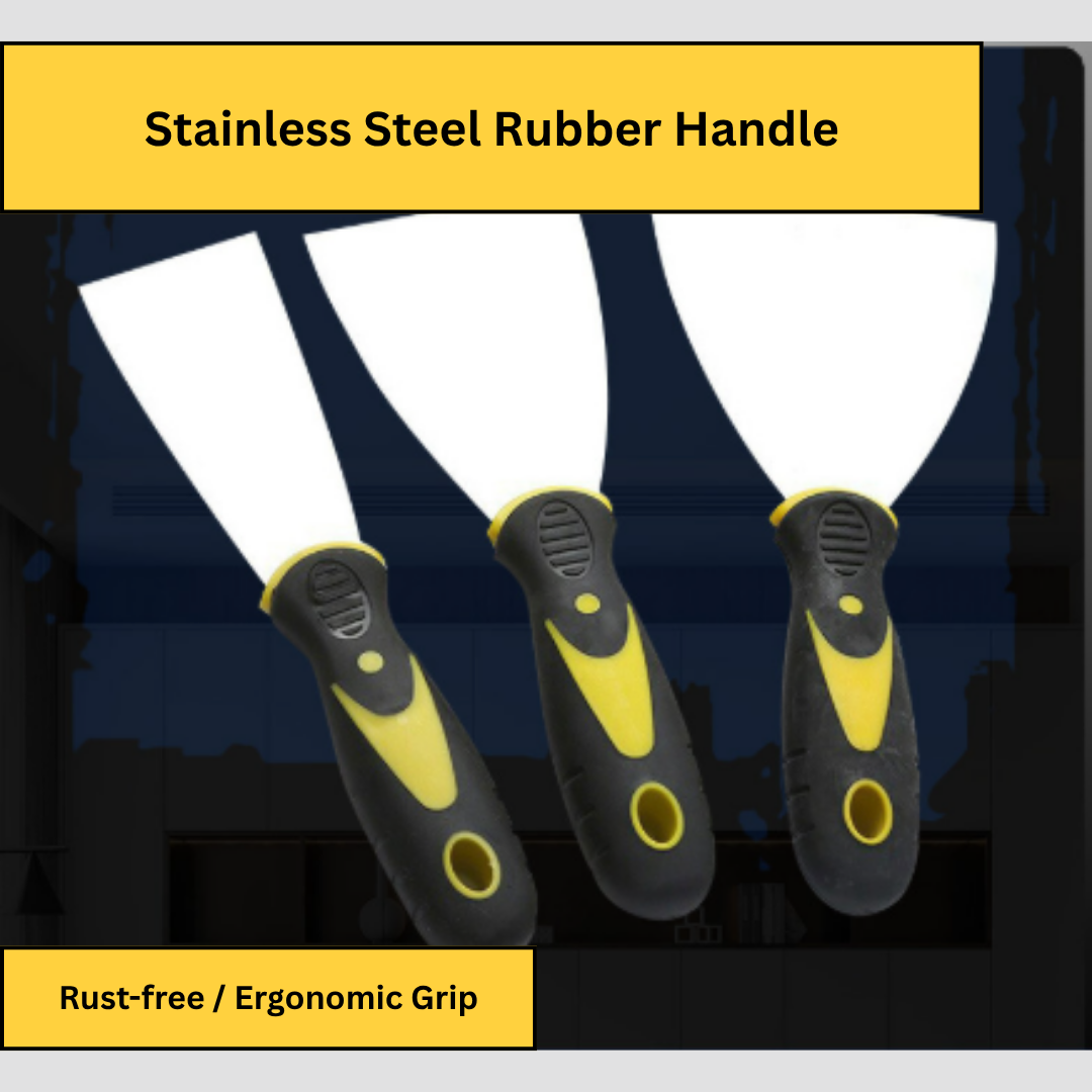 Heavy-Duty Scraper – Available in Wood or Plastic Handle | Multipurpose Painting & Surface Repair"