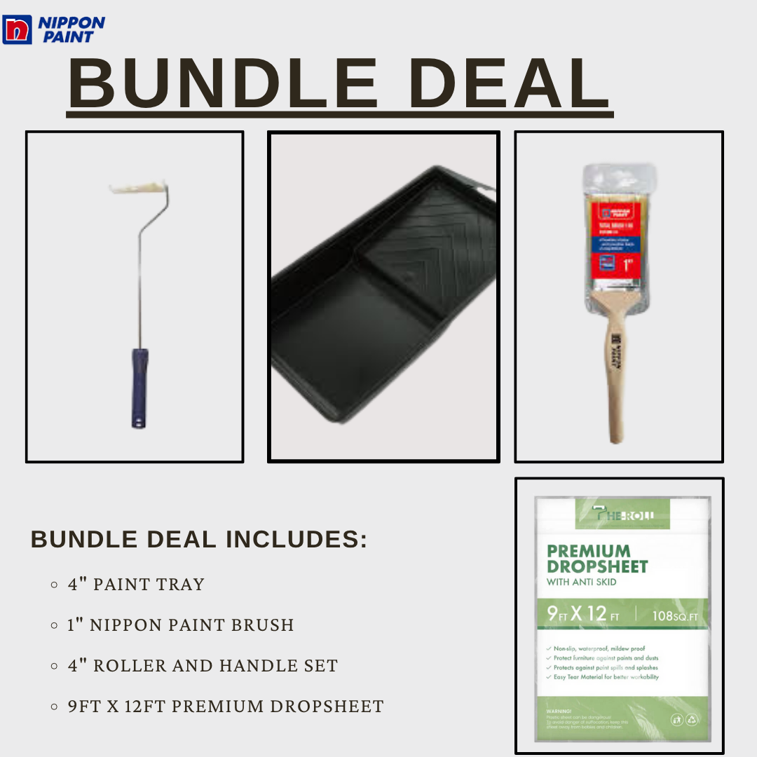 Nippon Paint Accessories Bundle Deal with Roller Set / Brush / Tray / Plastic