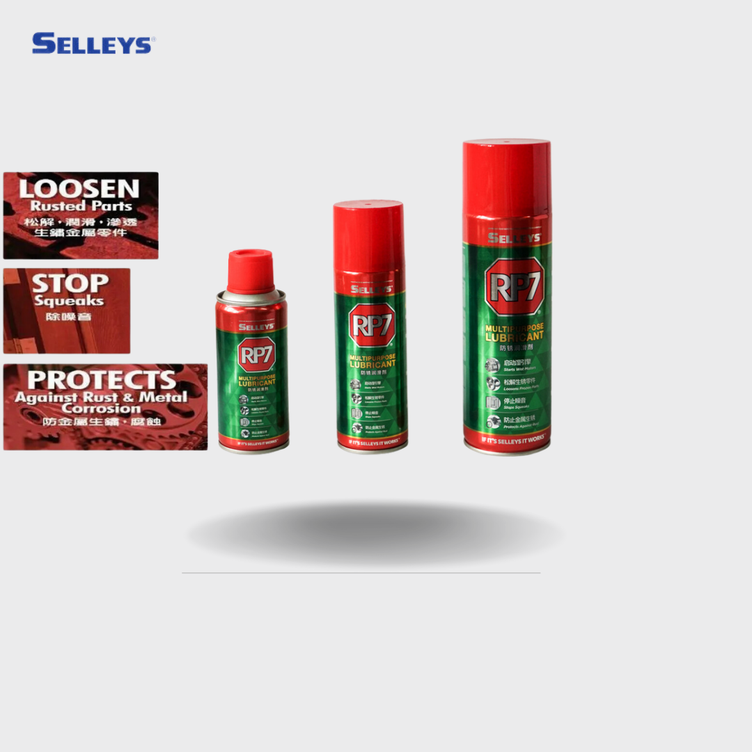 SELLEYS RP7 – Multi-Purpose Lubricant and Rust Preventative Spray (105ml / 211ml / 422ml)