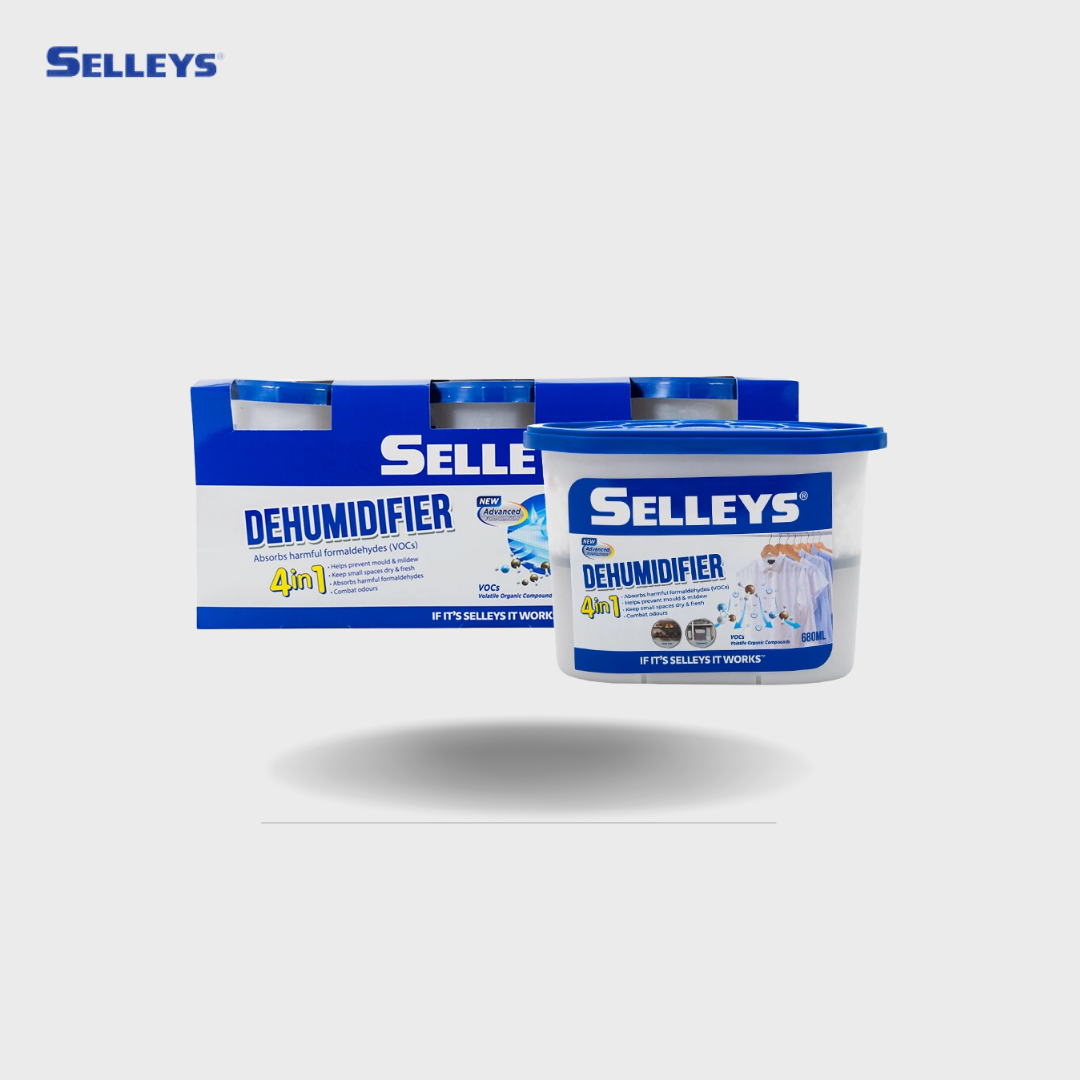 Selleys Dehumidifier Box - Moisture Absorber for Fresher and Drier Spaces (680ml)