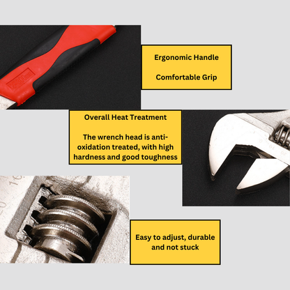 Adjustable Wrench | Heavy Duty Spanner | Multi-Use Hand Tool