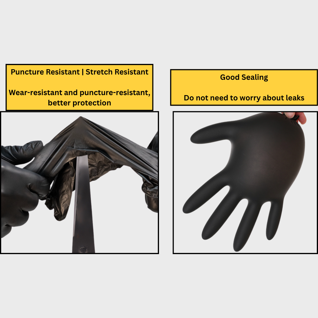 Disposable Nitrile Gloves | Powder-Free | Latex-Free | Medical, Cleaning, Kitchen Use