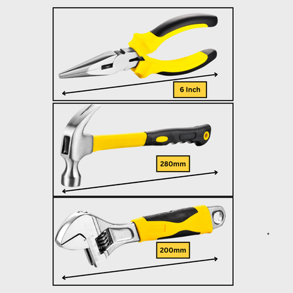 108-in-1 Home Tool Set DIY Repair Kit with Storage Box – Screwdrivers, Wrenches, Hammer, Sockets&quot;