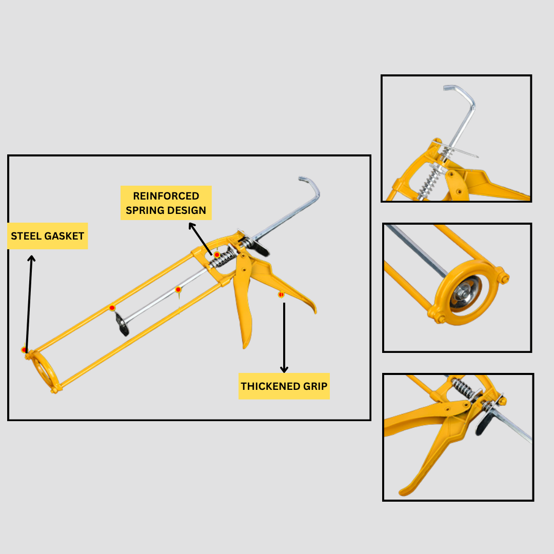 Heavy-Duty Metal Sealant Caulking Gun – Durable, Smooth Application &amp; Easy Grip