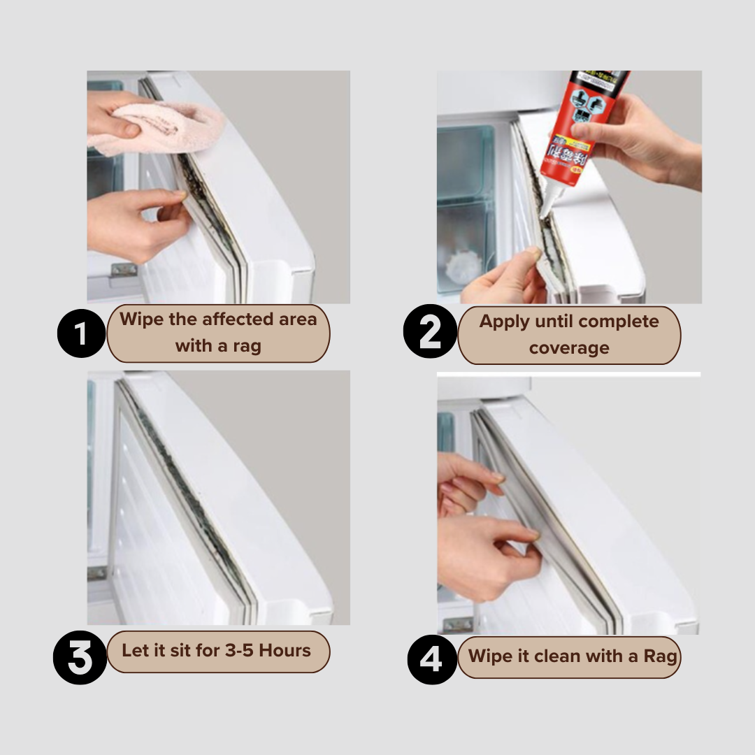 Mildew Remover Gel | Mold Cleaner for Bathroom, Wall, Tile &amp; Grout