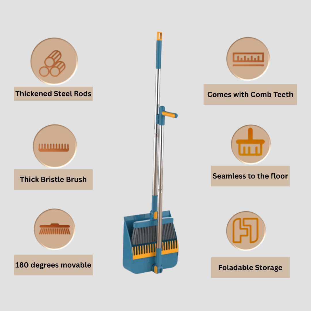 Home Use Broom | Soft Bristles | Lightweight | Floor &amp; Corner Sweeping