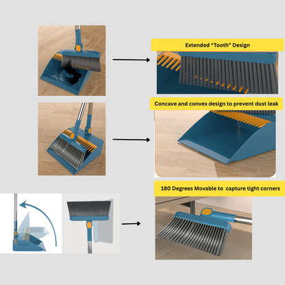 Home Use Broom | Soft Bristles | Lightweight | Floor &amp; Corner Sweeping