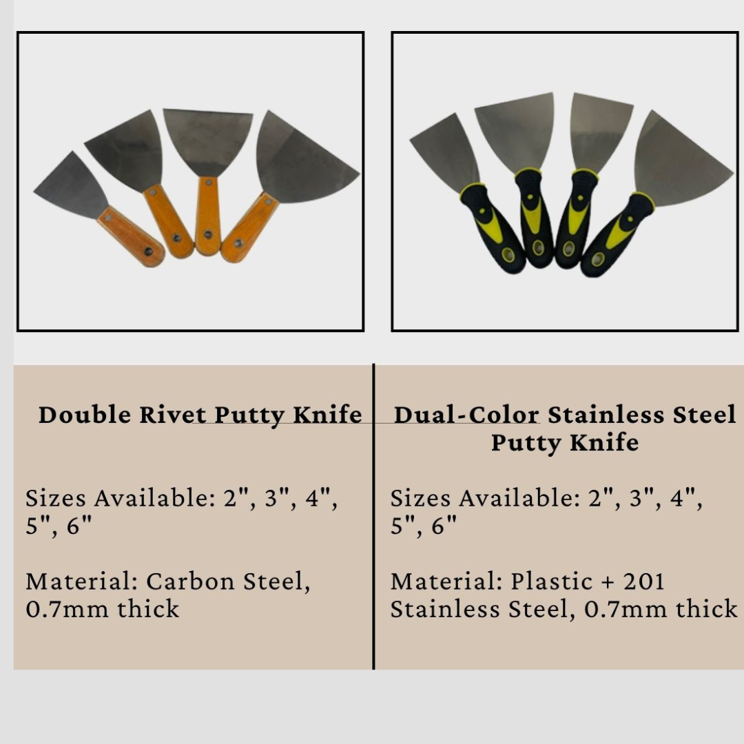 Heavy-Duty Scraper – Available in Wood or Plastic Handle | Multipurpose Painting &amp; Surface Repair&quot;