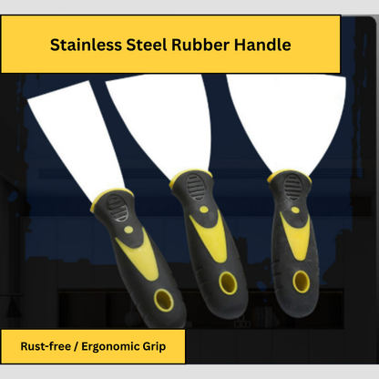 Heavy-Duty Scraper – Available in Wood or Plastic Handle | Multipurpose Painting &amp; Surface Repair&quot;