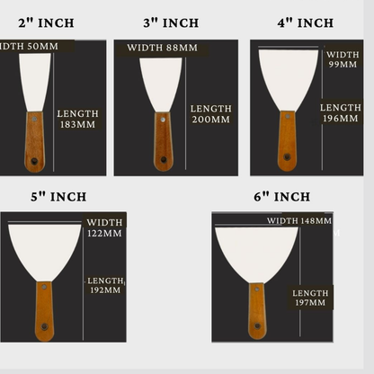 Heavy-Duty Scraper – Available in Wood or Plastic Handle | Multipurpose Painting &amp; Surface Repair&quot;