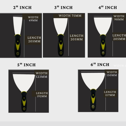 Heavy-Duty Scraper – Available in Wood or Plastic Handle | Multipurpose Painting &amp; Surface Repair&quot;