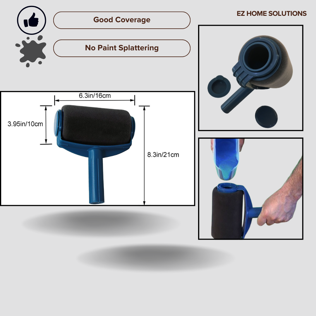 Paint Refill Roller | Lint-Free | Reusable | Easy to Clean (6.3&quot; X 4&quot;)