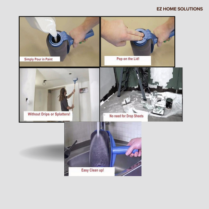 Paint Refill Roller | Lint-Free | Reusable | Easy to Clean (6.3&quot; X 4&quot;)