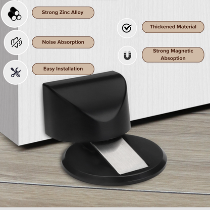 Silent Magnetic Door Stopper | Wall or Floor Mount | Soft-Close | Anti-Collision