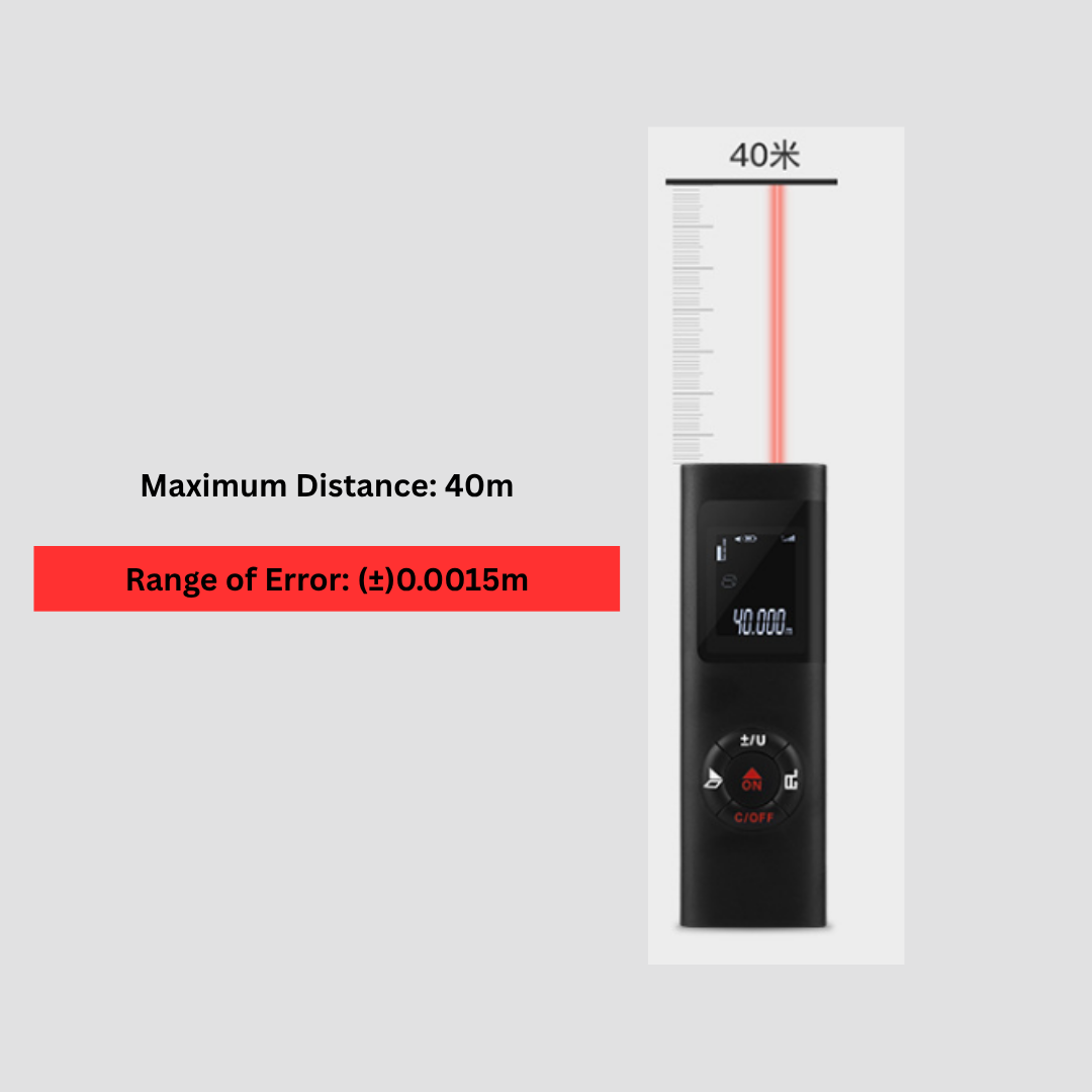 40M /60M Laser Distance Meter | Smart Digital Rangefinder | Portable &amp; Accurate