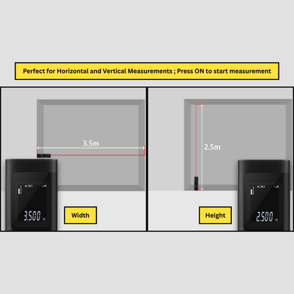 40M /60M Laser Distance Meter | Smart Digital Rangefinder | Portable &amp; Accurate
