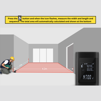 40M /60M Laser Distance Meter | Smart Digital Rangefinder | Portable &amp; Accurate