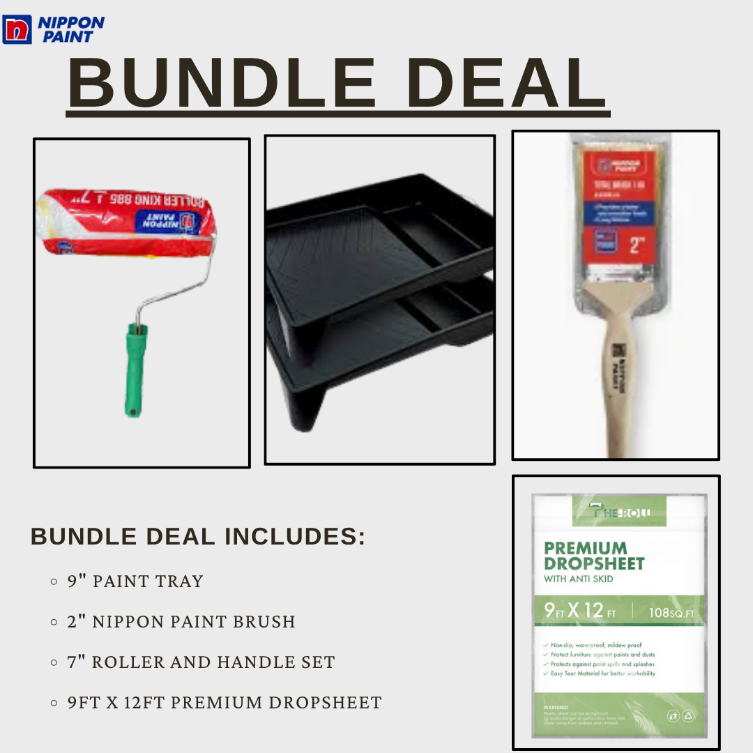 Nippon Paint Accessories Bundle Deal with Roller Set / Brush / Tray / Plastic