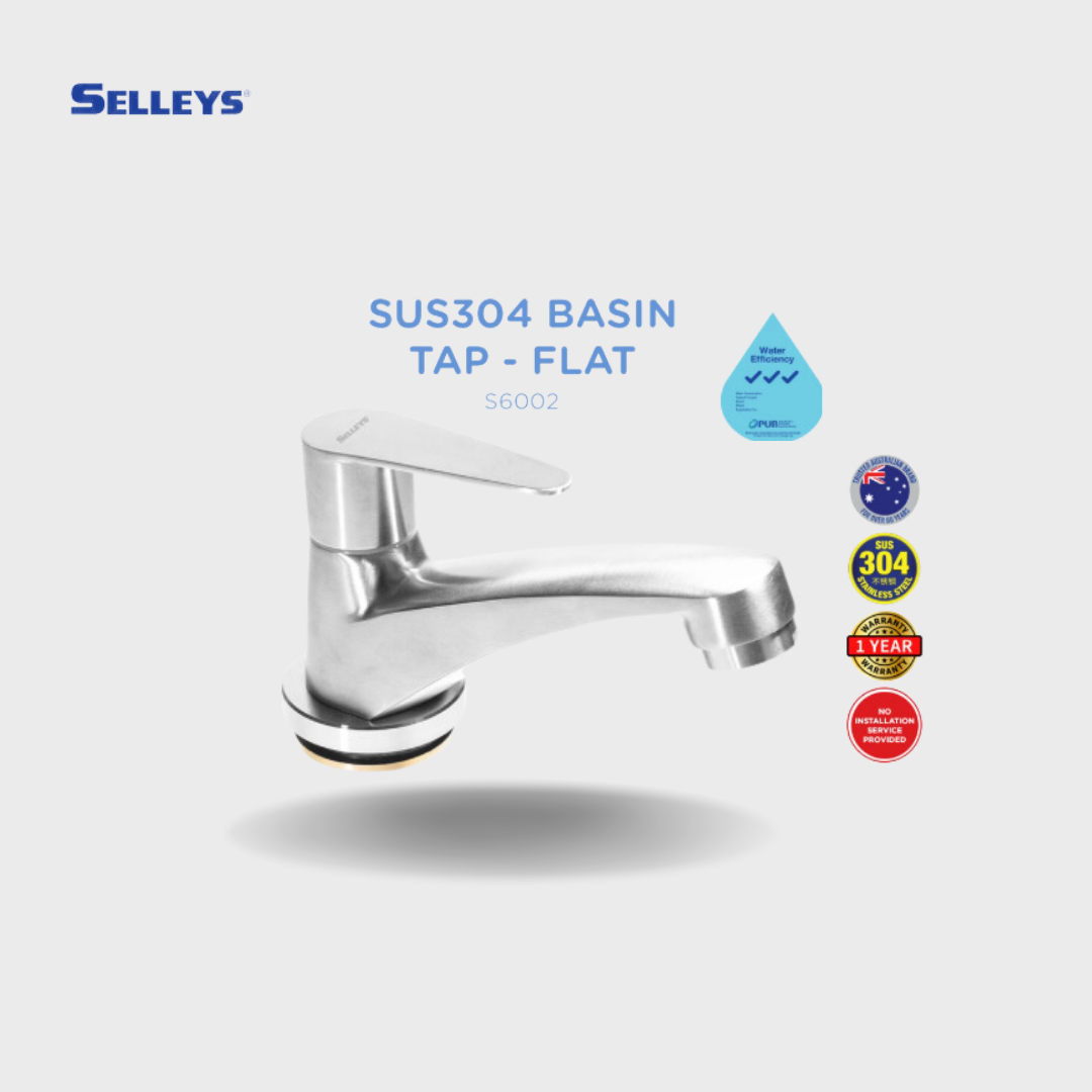 Chrome Basin Tap with Flat Handle - Sleek, Modern, and Durable Design (Short / Long)